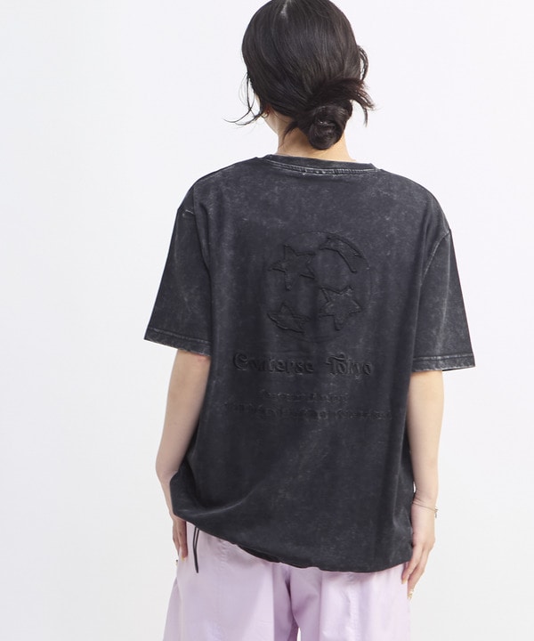 SPINDLE HEM EMBROIDERED LOGO TEE 詳細画像 4