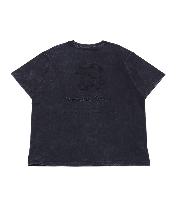 SPINDLE HEM EMBROIDERED LOGO TEE 詳細画像 ブラック 1
