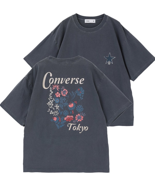 BACK FLOWER PRINT TEE 詳細画像 ブルー 1