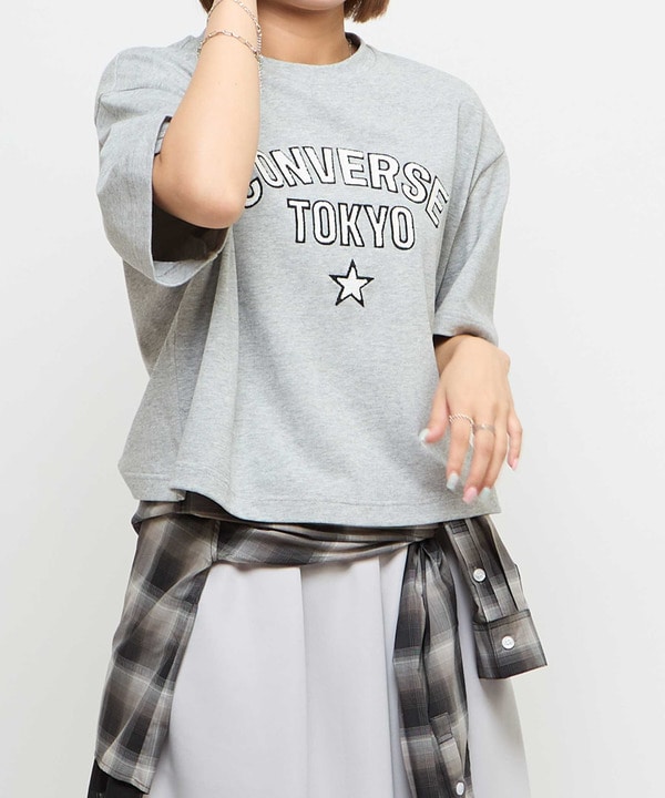 EMBROIDERY　ARCH LOGO SHORT T-SHIRT 詳細画像 グレー 1