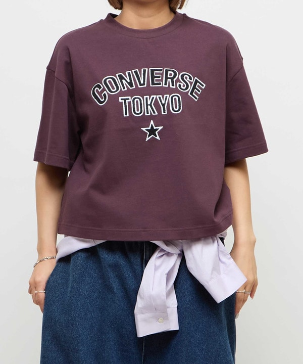 EMBROIDERY　ARCH LOGO SHORT T-SHIRT 詳細画像 ボルドー 1