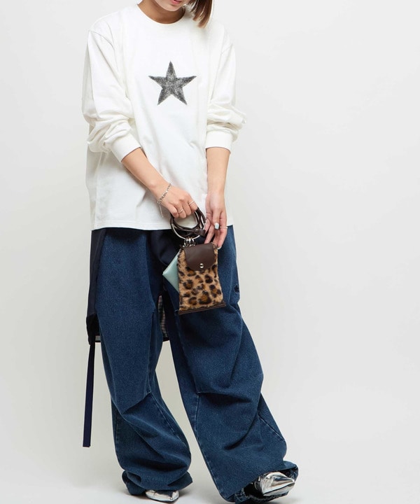 ONE STAR UP RECYCLED COTTON LONG SLEEVE TEE  詳細画像 1