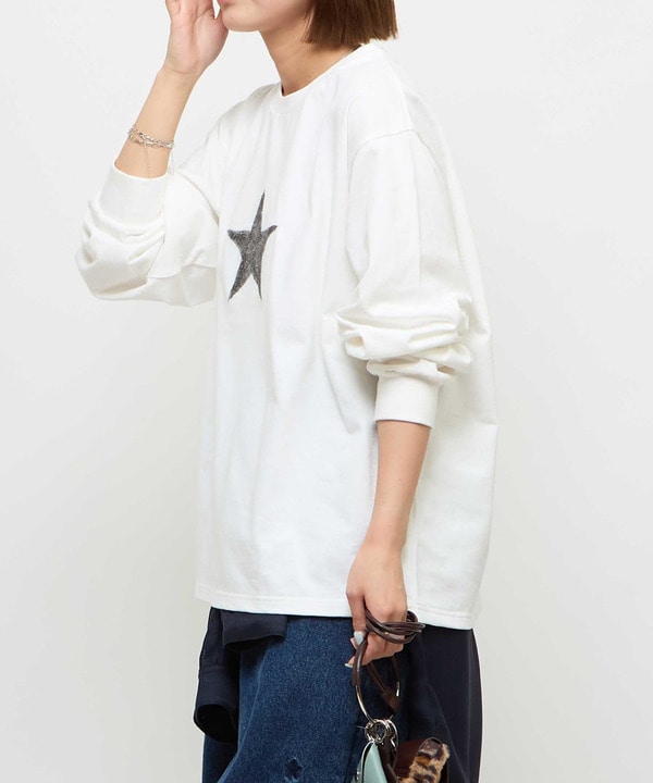 ONE STAR UP RECYCLED COTTON LONG SLEEVE TEE  詳細画像 2