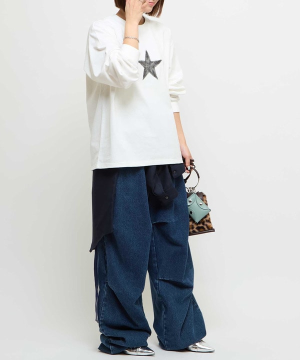 ONE STAR UP RECYCLED COTTON LONG SLEEVE TEE  詳細画像 4