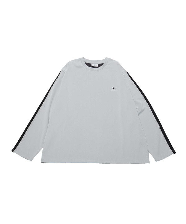 SIDE LINE LONG SLEEVE TEE 詳細画像 チャコールグレー 1