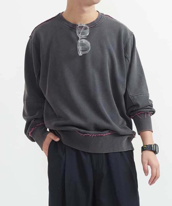 BI-COLOR STAR★ PATCH SWEAT 詳細画像 ブラック 1