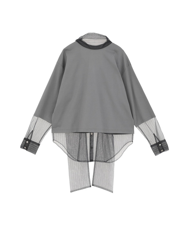 【HL】TULLE BOWTIE CROPPED TEE 詳細画像 2