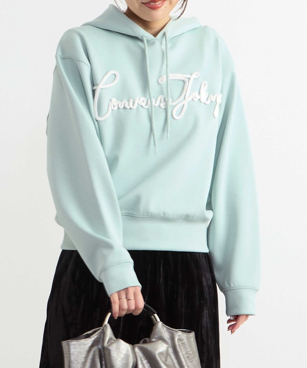 3D EMBROIDERY HOODIE 詳細画像 ミント 1
