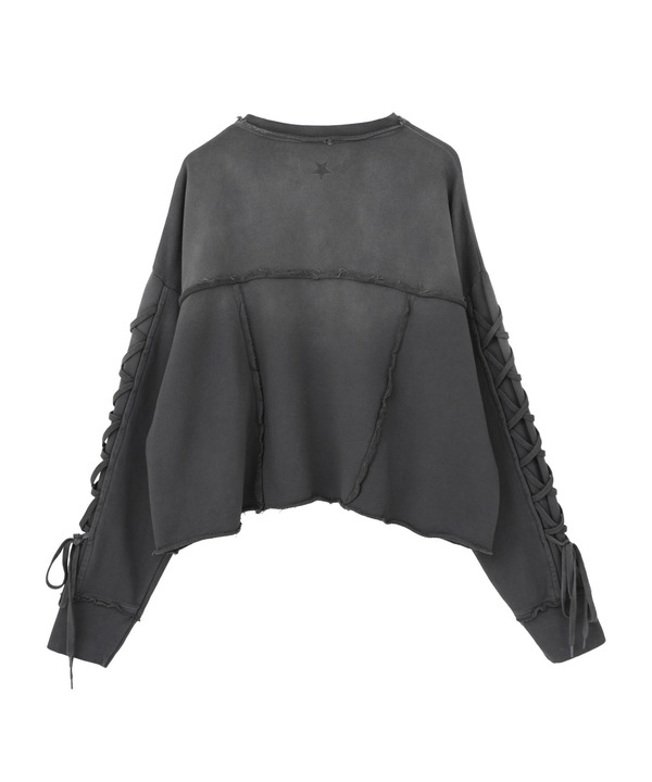 LACE-UP SLEEVE VINTAGE SWEAT 詳細画像 11