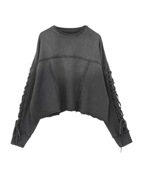 LACE-UP SLEEVE VINTAGE SWEAT 詳細画像 12