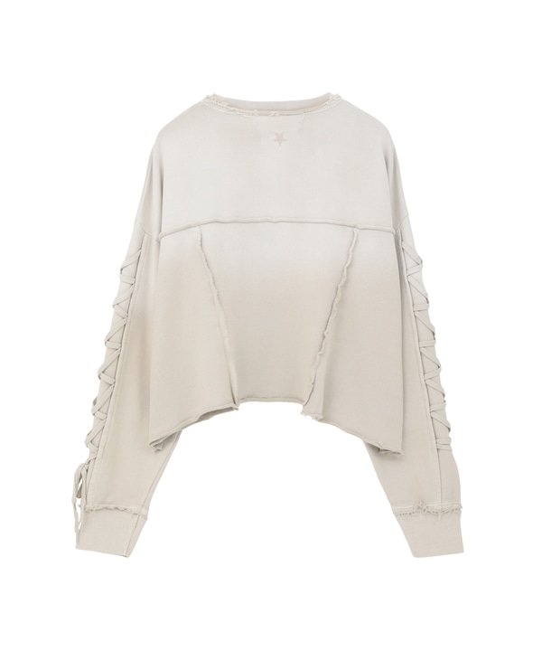 LACE-UP SLEEVE VINTAGE SWEAT 詳細画像 19