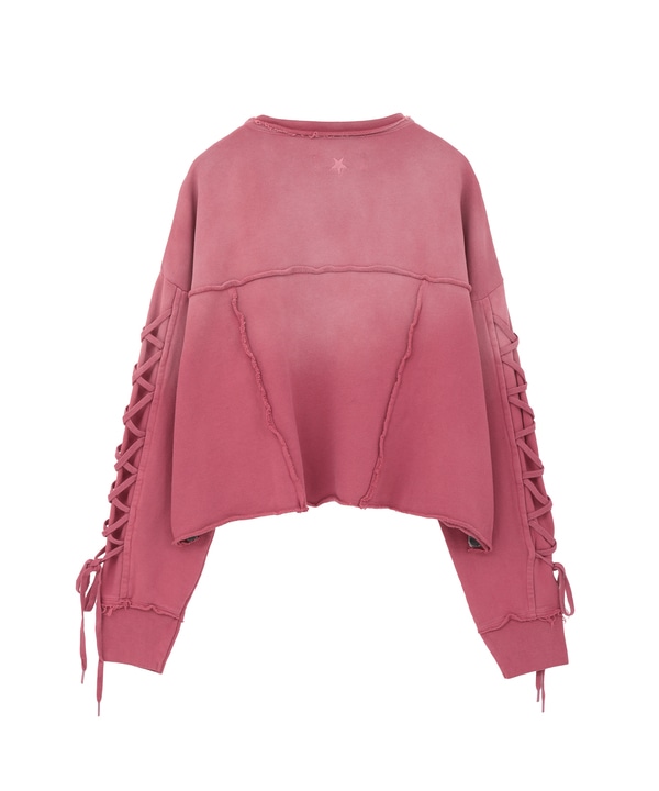 LACE-UP SLEEVE VINTAGE SWEAT 詳細画像 26