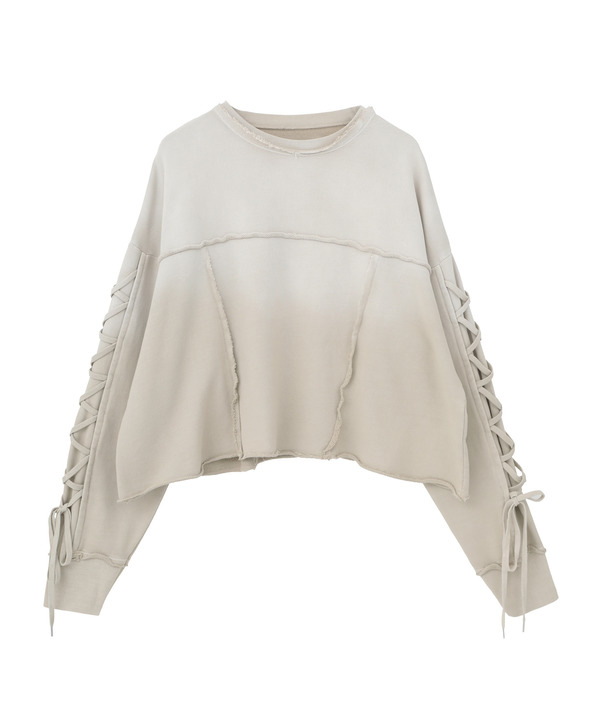 LACE-UP SLEEVE VINTAGE SWEAT 詳細画像 9