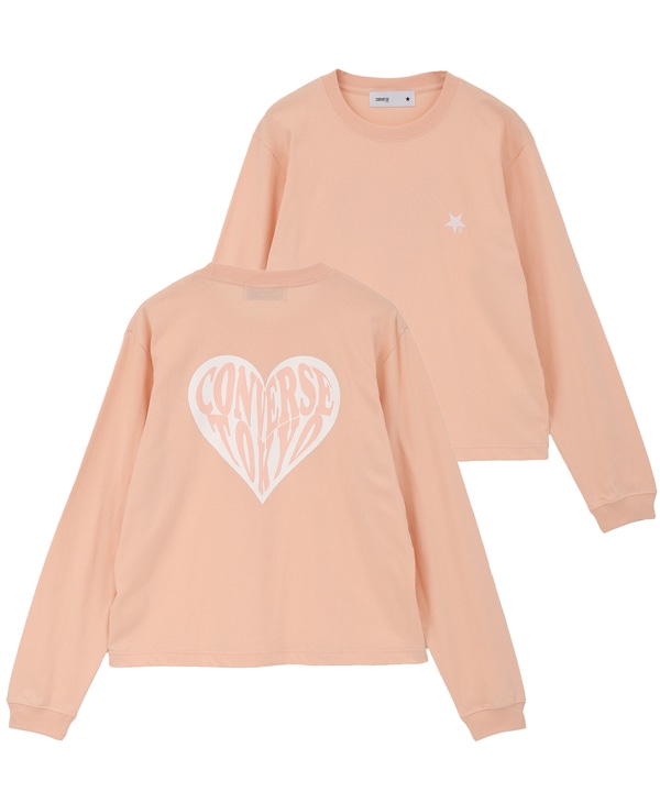 HEART LOGO BACK PRINT TEE 詳細画像 ピンク 1