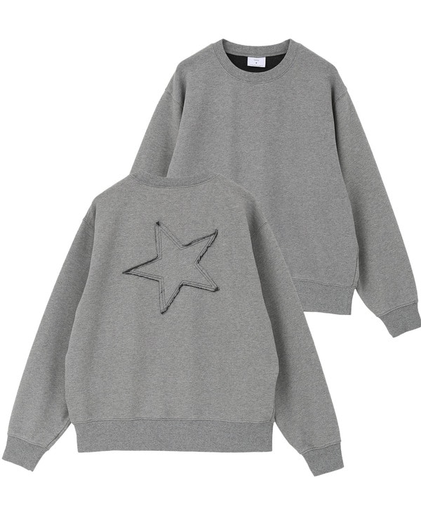 BACK STAR★ PATCH INDIGO SWEAT 詳細画像 1