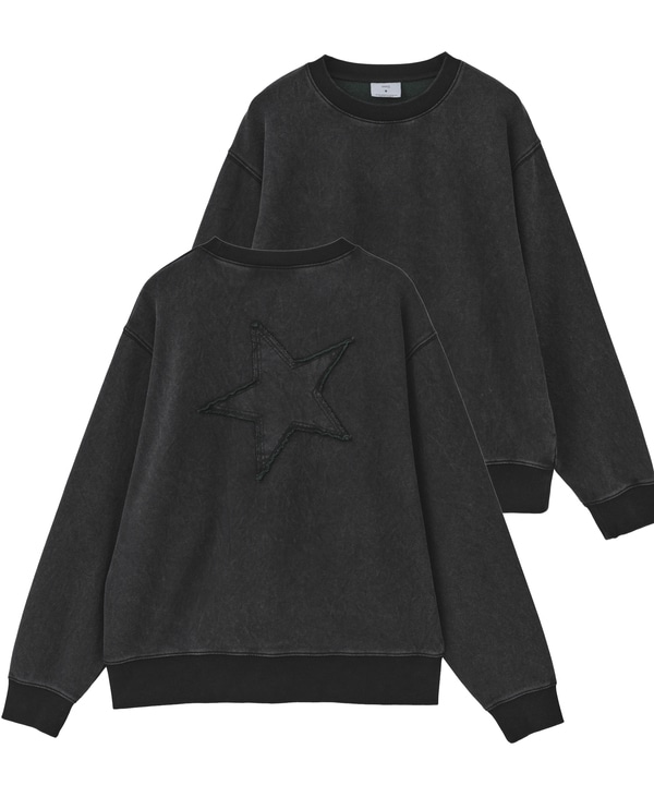 BACK STAR★ PATCH INDIGO SWEAT 詳細画像 スミクロ 1