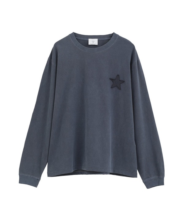 HEM SPINDLE LOGO LONG SLEEVE TEE 詳細画像 ネイビー 1