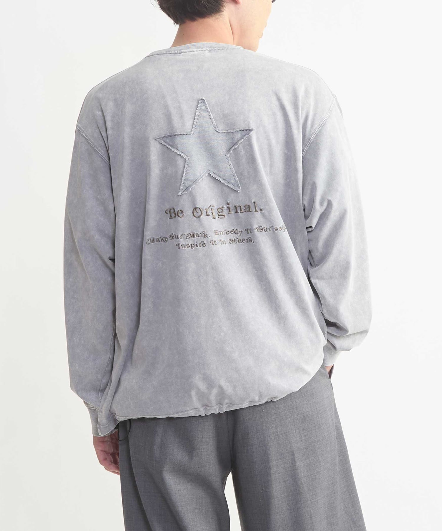 STAR☆ PATCH LETTERING LONG SLEEVE TEE｜CONVERSE TOKYO (コンバース