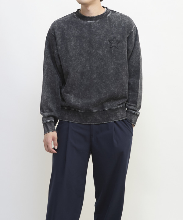 STAR★ PATCH LETTERING SWEAT 詳細画像 1