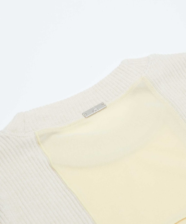【HL】PATCHWORK VELOR RIB TOP 詳細画像 10