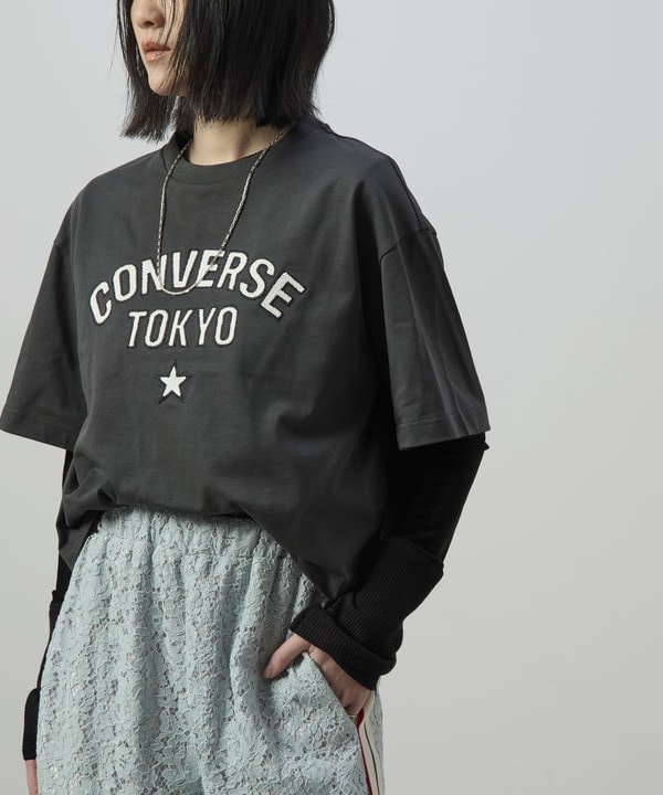 【HL】PATCHWORK VELOR RIB TOP 詳細画像 ブラック 1