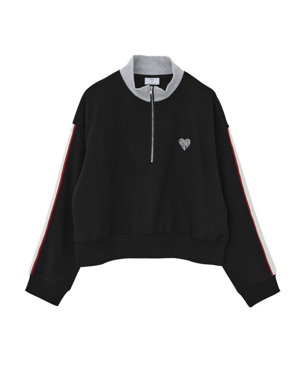 LINE SLEEVE HALF-ZIP SWEAT 詳細画像 11