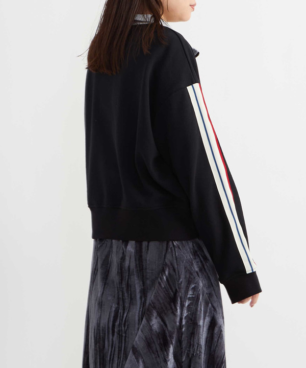 LINE SLEEVE HALF-ZIP SWEAT 詳細画像 7