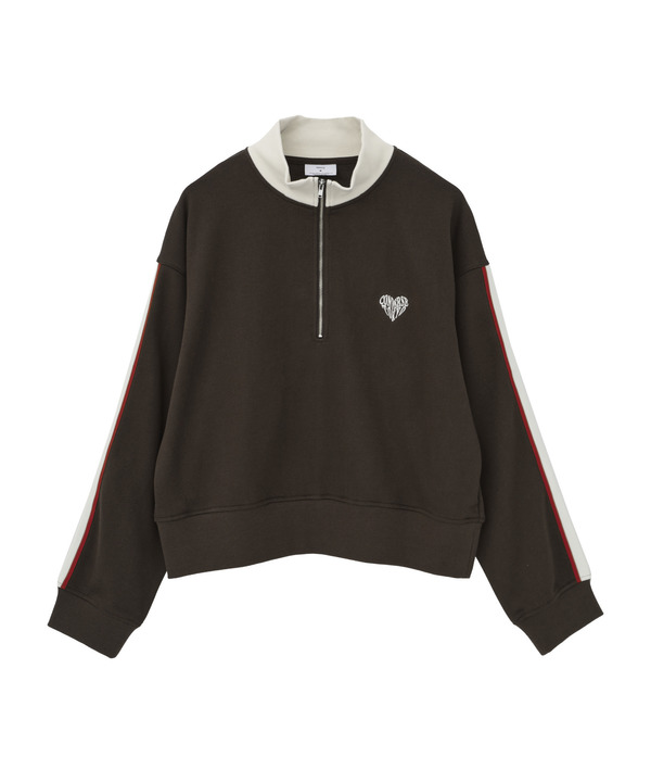 LINE SLEEVE HALF-ZIP SWEAT 詳細画像 9