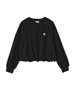 STAR EMBROIDERED BALLOON SWEAT