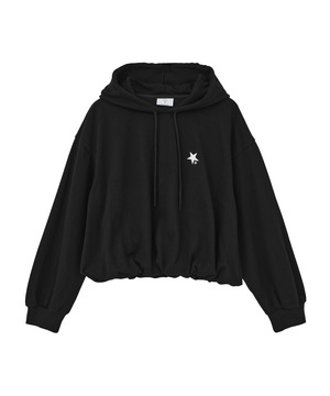 STAR EMBROIDERED BALLOON HOODIE