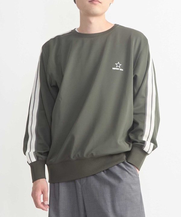 SIDE LINE LOGO TRACK SWEAT 詳細画像 カーキ 1