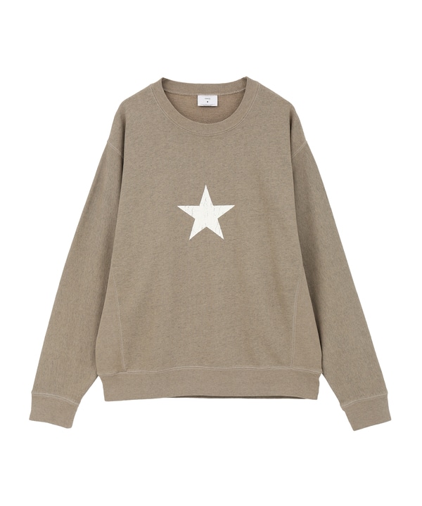 STAR★ PRINT SWEAT 詳細画像 ベージュ 1