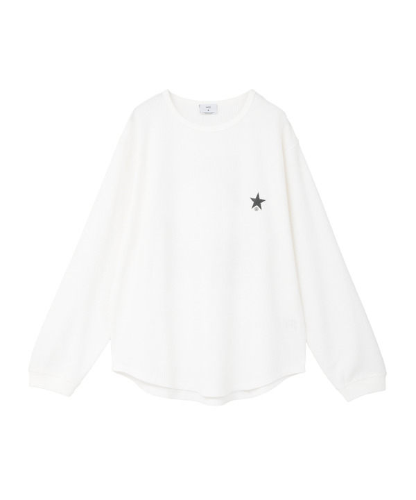 FLOWER & BIRD LOGO WAFFLE LONG SLEEVE TEE 詳細画像 3