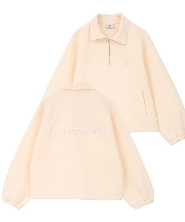 SPINDLE HALF-ZIP SWEAT 詳細画像 オフホワイト 1