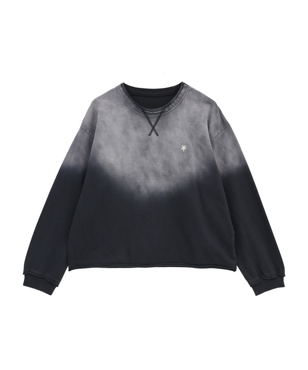 GRADATION DYE CUT-OFF SWEAT 詳細画像 ネイビー 1