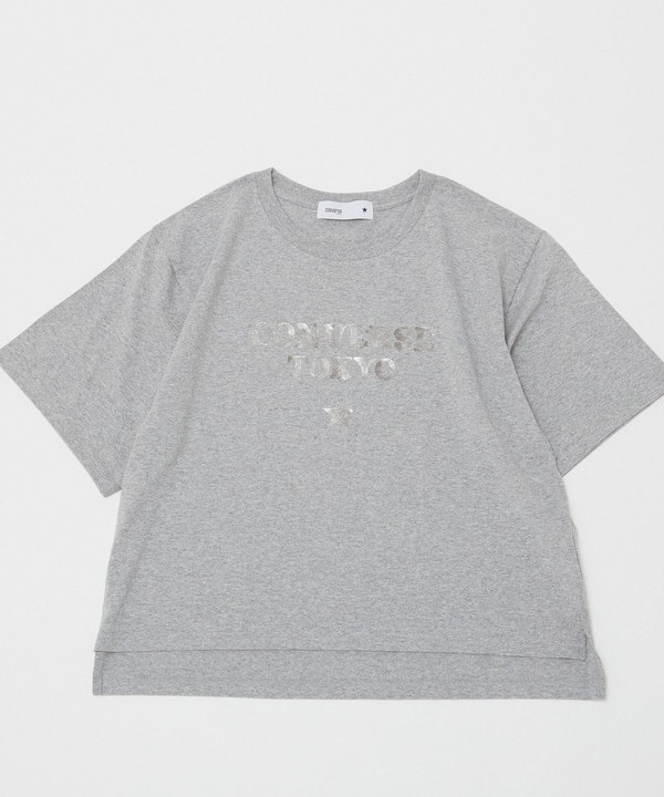 箔プリントTEE 詳細画像 杢グレー 1