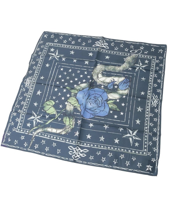SNAKE ＆ ROSE SILK SCARF 詳細画像 12