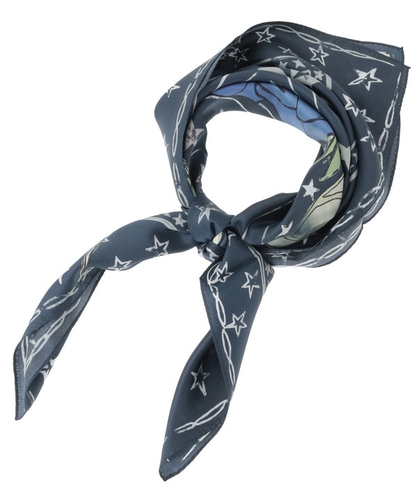 SNAKE ＆ ROSE SILK SCARF 詳細画像 7