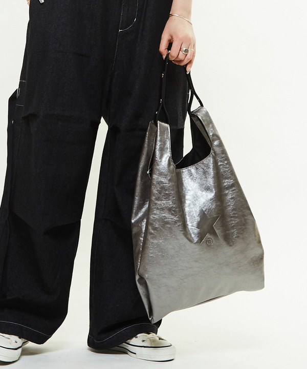 2WAY METALLIC SHOPPING TOTE BAG 詳細画像 2