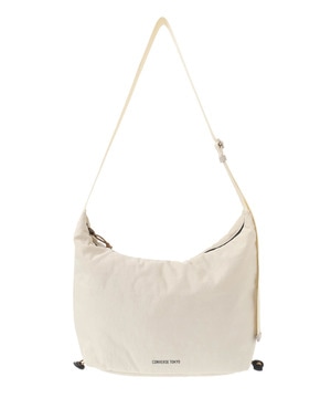SIDE GATHER NYLON PADDED SHOULDER BAG