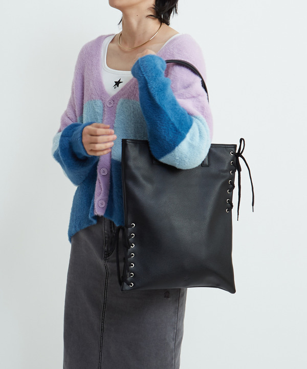 LACE-UP FLAT TOTE BAG 詳細画像 2