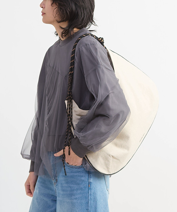 ROPE HANDL LINEN SHOULDER BAG 詳細画像 1