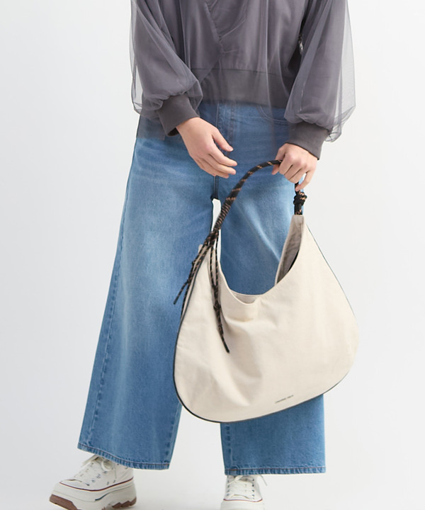 ROPE HANDL LINEN SHOULDER BAG 詳細画像 2