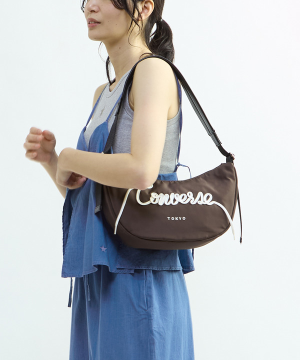 SPINDLE LOGO MOON SHOULDER BAG 詳細画像 5
