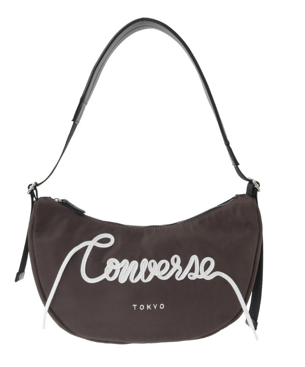 SPINDLE LOGO MOON SHOULDER BAG 詳細画像 ブラウン 1