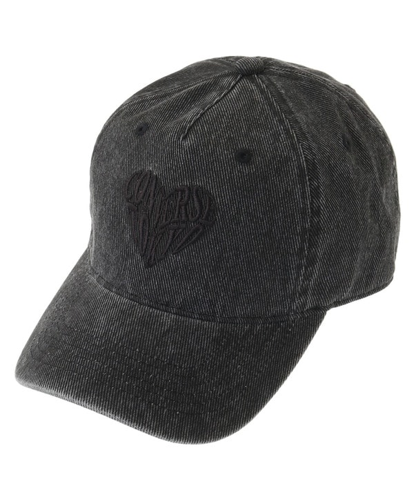 PIGMENT DYE HEART LOGO CAP 詳細画像 ブラック 1