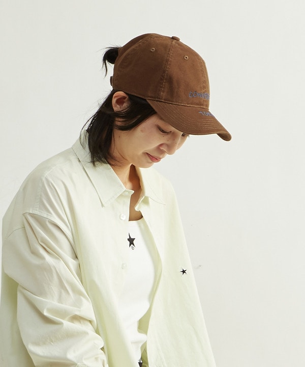 WASHED EMBROIDERED LOGO CAP 詳細画像 1