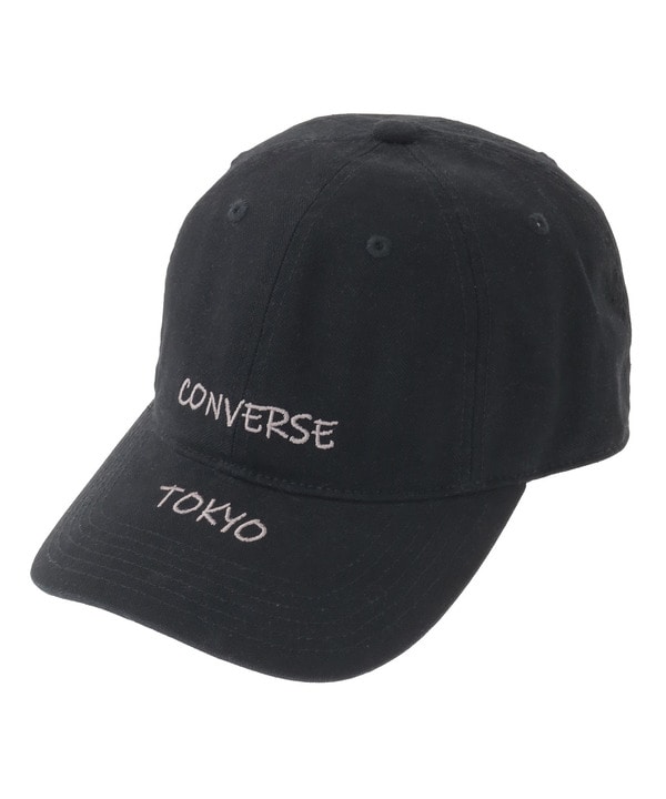 WASHED EMBROIDERED LOGO CAP 詳細画像 ブラック 1