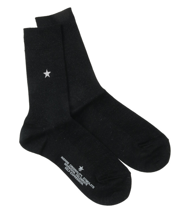 STAR★ GLITTER RIB SOX 詳細画像 ブラック 1