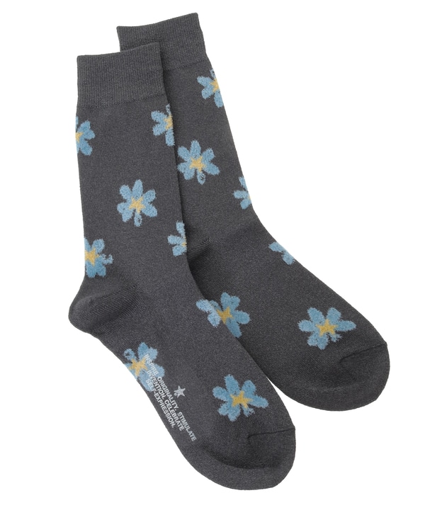 FLOWER GLITTER SOX 詳細画像 グレー 1